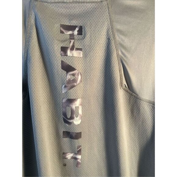 Habit Solar Factor Ls gray 1/4 zipper Mens large rn#106699 UPF 40+ - Picture 5 of 12